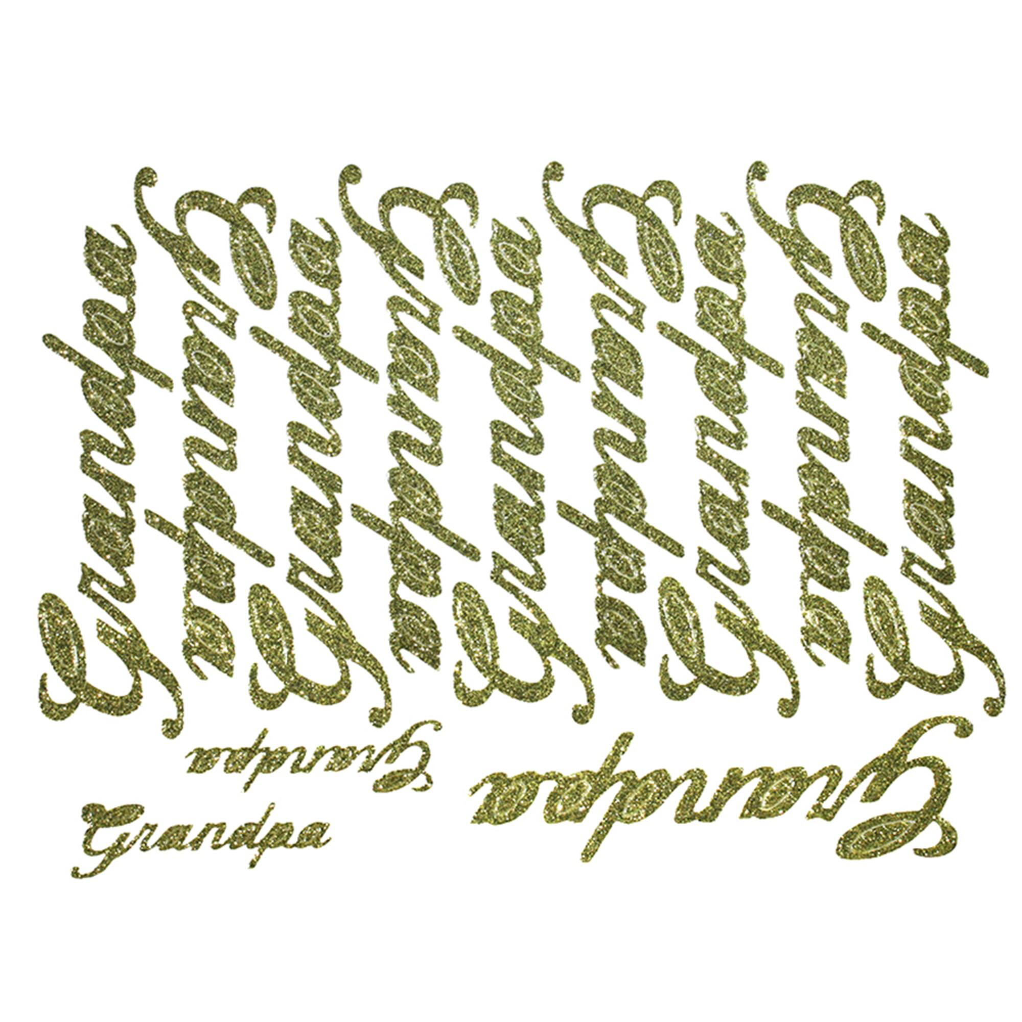JAM Paper Grandpa Gold Script Floral Accessory